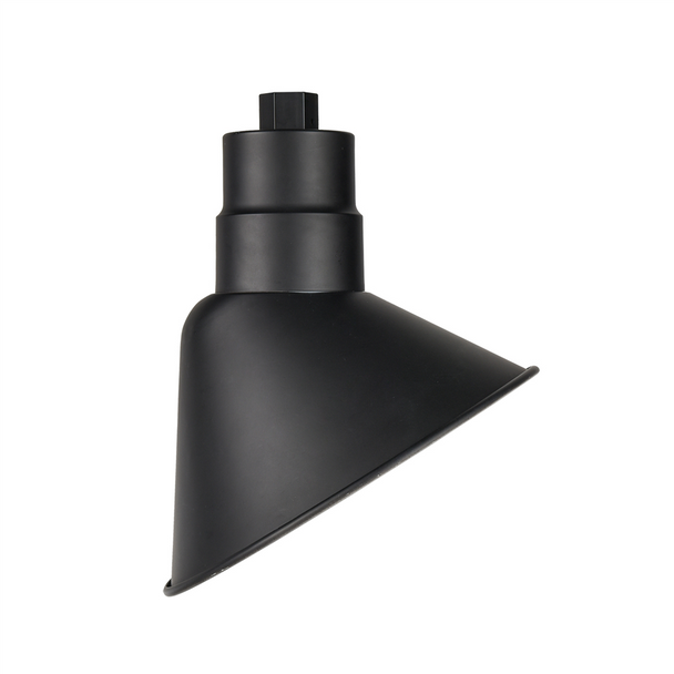Millennium Lighting R Series LED 10" Angle Shade, 11W, 800 Lumens, 3000K, 90 CRI, Satin Black, Wet Location
