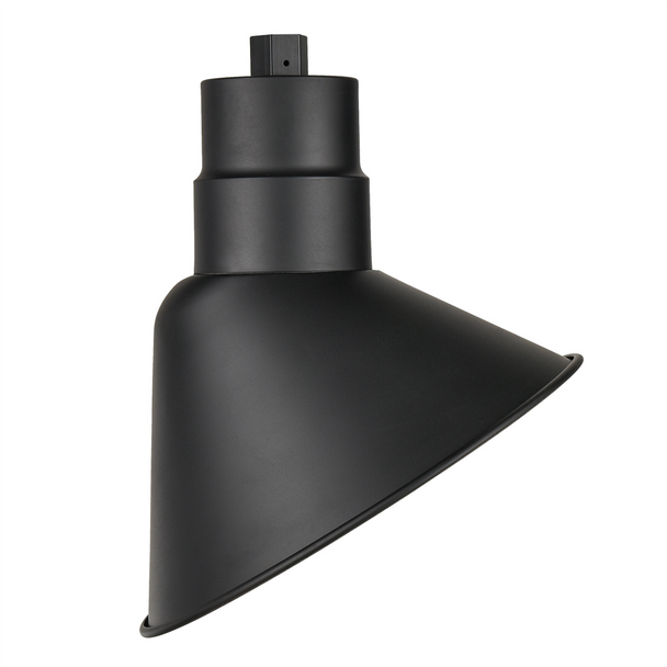 Millennium Lighting R Series LED 12" Angle Shade, 11W, 800 Lumens, 3000K, 90 CRI, Satin Black, Wet Location