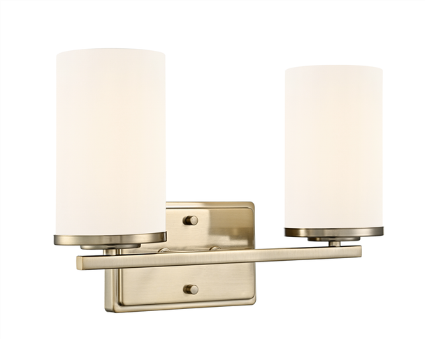 Verlana Two Light Vanity, Modern Gold, 2-Light, 120V, 120W