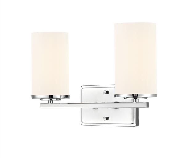 Verlana Two Light Vanity, Chrome, 2-Light, E26 Medium Base, 120V