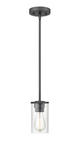 Verlana One Light Mini-Pendant, Matte Black, 1-Light, Medium (E26) Base, 120V