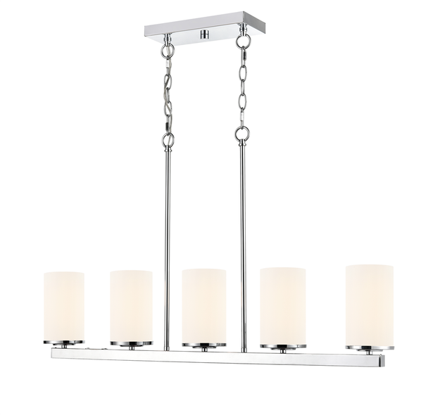 Verlana Five Light Island Light, Chrome, 5-Light, Medium (E26) Base, 120V