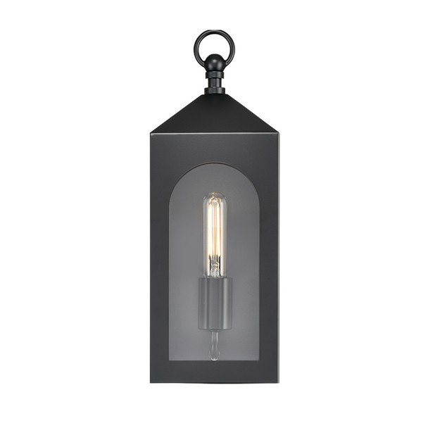 Bratton One Light Outdoor Wall Mount, 1-Light, Powder Coated Black, Medium (E26) Base, 120V, 60W
