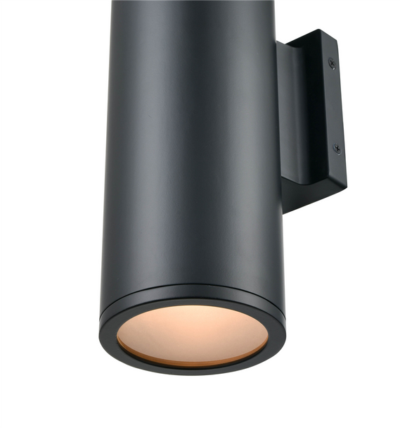 Millennium Lighting Vegas Two Light Outdoor Wall Sconce, Matte Black, 2-Light, Medium E26 Base, 120V, Wet Location