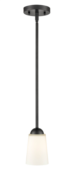 Ivey Lake One Light Mini-Pendant, Matte Black, 1-Light, Medium E26 Base, 100W, 120V