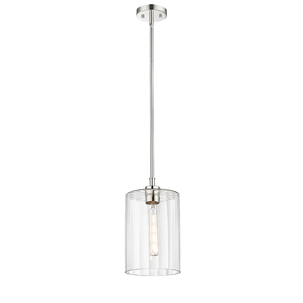 Chastine One Light Pendant, Polished Nickel, 1-Light, 100W, 120V