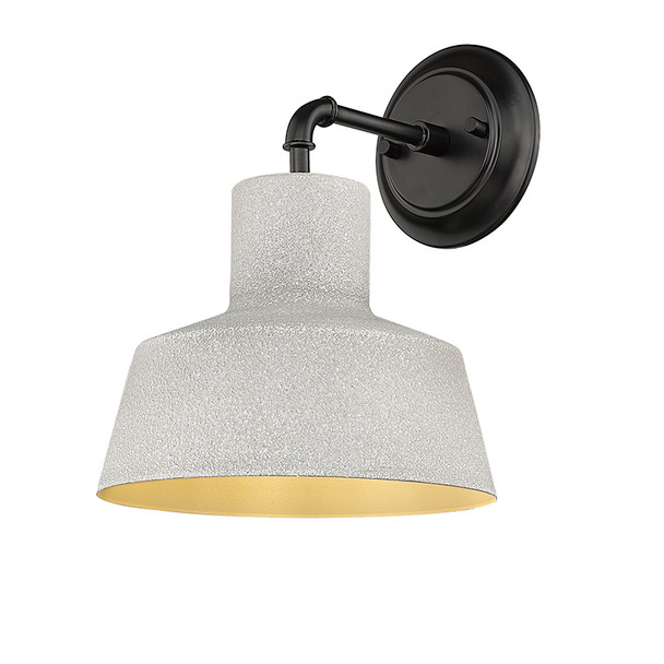 Lloyd One Light Outdoor Wall Sconce, Textured Cement, 1-Light, Medium E26 Base, 120V