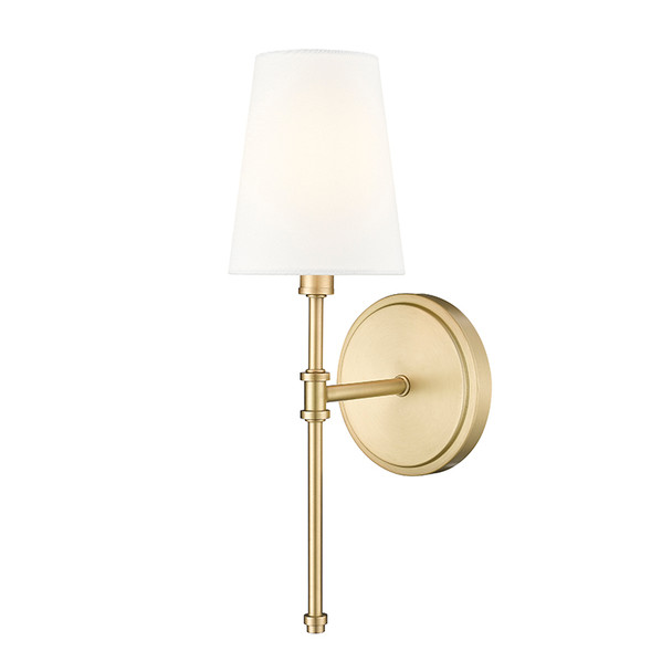 Millennium Lighting Adorra One Light Sconce, Vintage Brass, 1-Light, 60W, 120V, E12 Candelabra Base