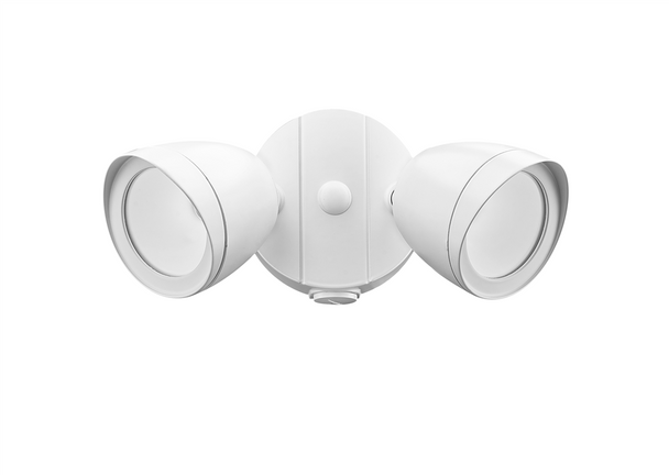 Millennium Lighting 18002 Two Light LED Outdoor Adjustable Floodlight, Matte White, 1400 Lumens, 20W, 3000K, 120V