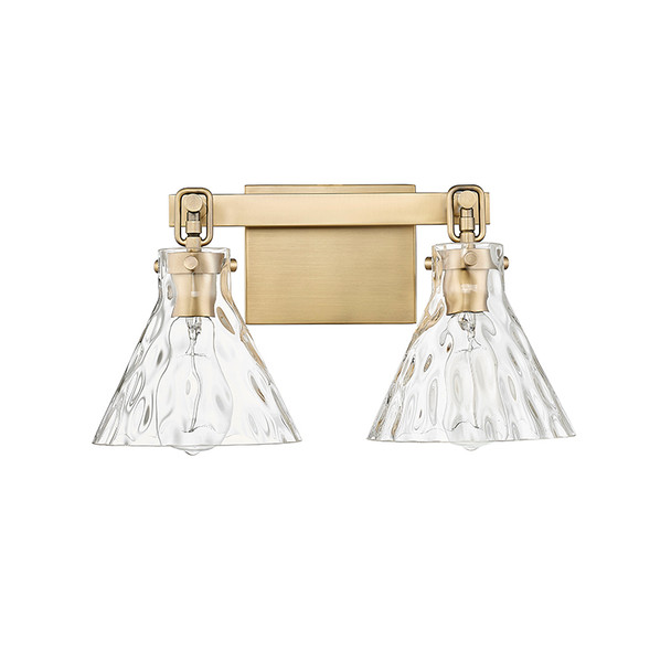 Barlon Two Light Vanity, Vintage Brass, 2-Light, Medium E26 Base, 120V
