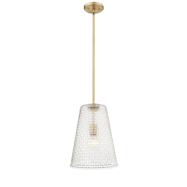 Saben One Light Pendant, Vintage Brass, 1-Light, Medium E26 Base, 60W, 120V