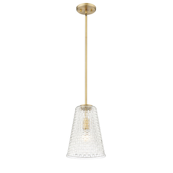 Millennium Lighting Saben One Light Pendant, Vintage Brass, 1-Light, Medium E26 Base, 60W, 120V