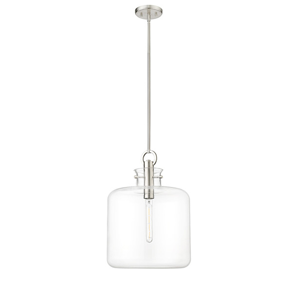Hayloft One Light Pendant, Brushed Nickel, 1-Light, Medium (E26) Base, 120V, 60W