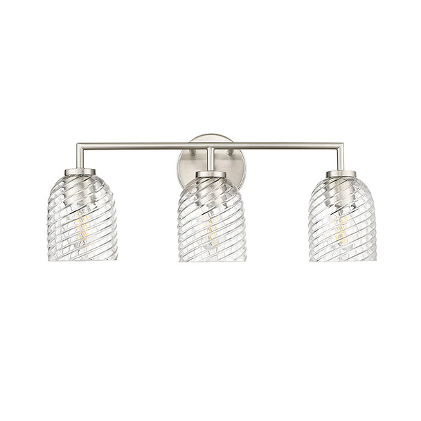 Catania Three Light Vanity, Brushed Nickel, 3-Light, Medium (E26), 120V