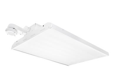 MaxLite BLHE Economic Linear High Bay Gen 3, 170W, 120-277V, Frosted Lens, 4000K, PIR Motion Sensor, 10' Cord with L7-15P Plug