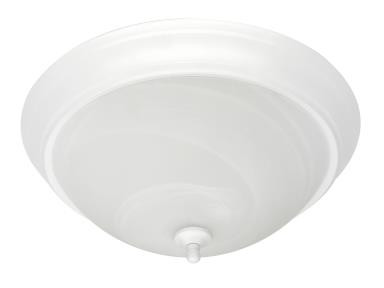 MaxLite LED Flush Mount Ceiling Fixture, Large, Traditional Style, White Finish, 120V, Triac Dimming, 3000K, 80 CRI