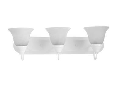 MaxLite ML8 Series Vanity Bar, 3 x 10W, Tulip, White, 2700K, 90 CRI, JA8 Compliant Bulb