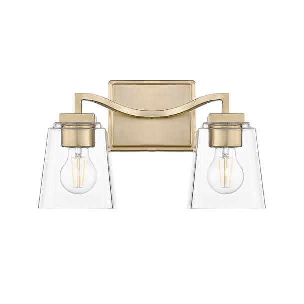 Avenna Two Light Vanity, 2-Light, Modern Gold, 120V, E26 Medium Base