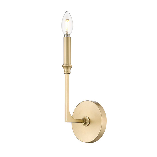 Azara One Light Sconce, Vintage Brass, 1-Light, 40W, 120V