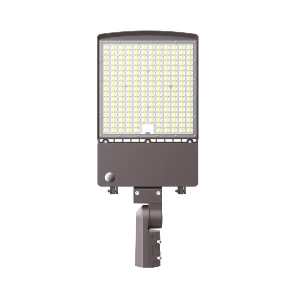 Euri Lighting LED Area Light, 200W/240W/300W, 3000K/4000K/5000K, Type III, 120-277V, 0-10V Dimmable, IP65, Wet Rated, 7-Pin Receptacle