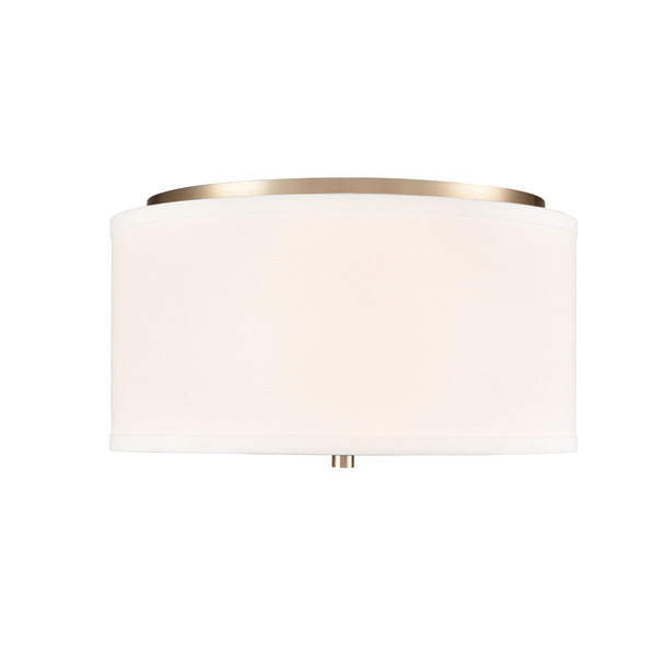 Guyten Two Light Flush Mount, Modern Gold, 2-Light, Medium (E26) Base, 120V