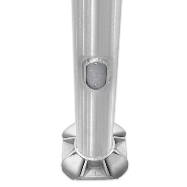 30' Round Tapered Aluminum Light Pole, 8" Diameter, 0.156" Wall Thickness