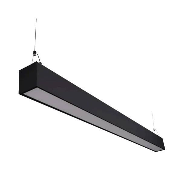 4' LED Suspended Up & Down Light Gen2, 50W, 6500lm, 100-277V, 3CCT Selectable 3000K/4000K/5000K, 0-10V Dimmable, 100°, Damp Rated, ETL, DLC Standard, White/Black/Silver Housing