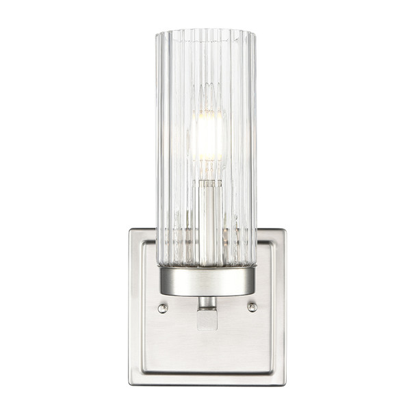 Millennium Lighting Iversen One Light Sconce, Brushed Nickel, 1-Light, 60W, 120V, E12 Candelabra Base