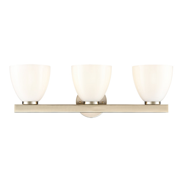 Apria Three Light Vanity, Modern Gold, 3-Light, 180W, 120V