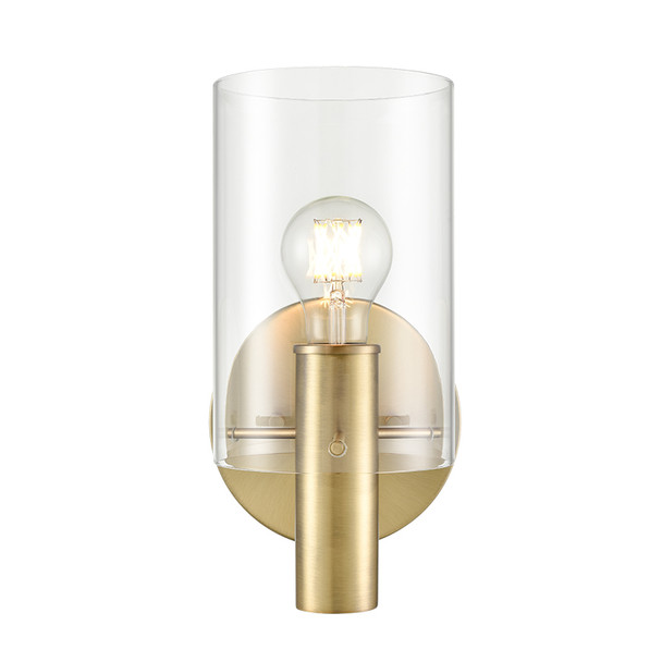 Apolla One Light Sconce, Vintage Brass, 1-Light, Medium (E26), 60W, 120V