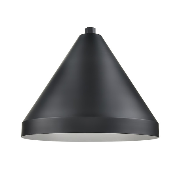 Millennium Lighting R Series 17" Cone One Light Shade, Satin Black, 1-Light, Medium E26 Base, 120V