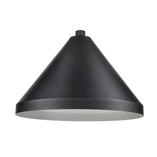 Millennium Lighting R Series 17" Wide Cone One Light Shade, Satin Black, 1-Light, E26 Medium Base, 120V