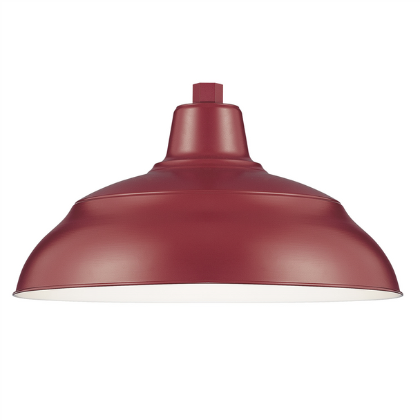 Millennium Lighting R Series 17" Warehouse Shade, Satin Red Finish, 1 x Medium A21, 200W, 120V, Wet Location