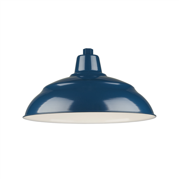 Millennium R Series 17" Warehouse Shade, Navy Blue Finish, 1-Light, Medium E26 Base, 120V