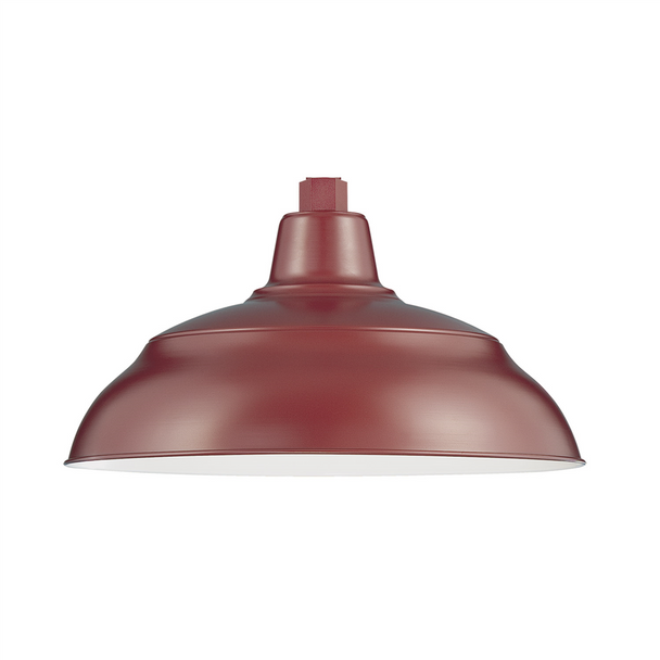 Millennium Lighting R Series 14" Warehouse Shade, Satin Red, 1-Light, E26 Medium Base, 120V, Wet Location