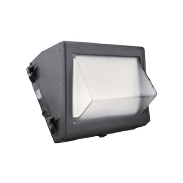 Euri Lighting EcoShield Half Cutoff Wall Pack, 80W/100W/120W, 12000/15000/18000, 3000K/4000K/5000K, 277-480V, Integrated Photocell, Dark Bronze