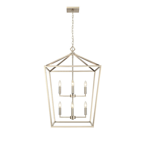 Millennium Lighting 3335 Eight Light Lantern, Modern Gold, 8-Light, E12 Candelabra Base, 120V