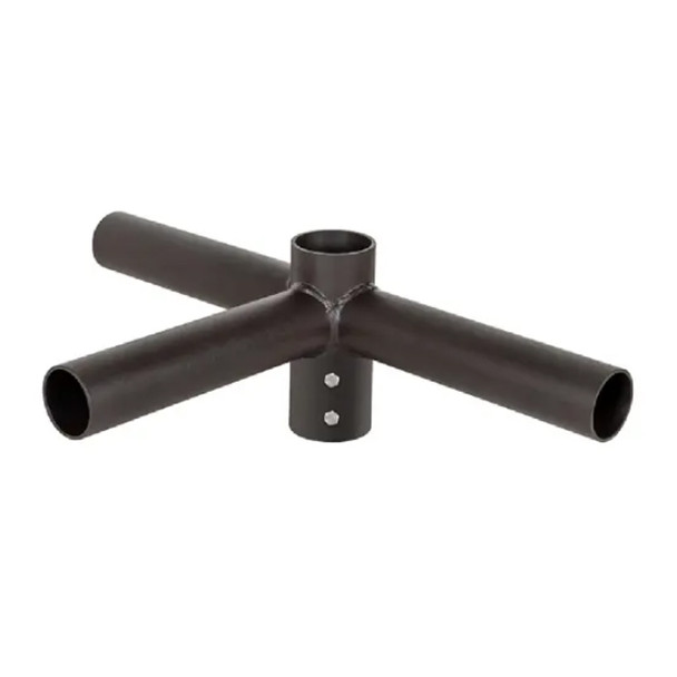 Euri Lighting Round Triple Horizontal Tenon Adapter, 90°, 2.5", Dark Bronze
