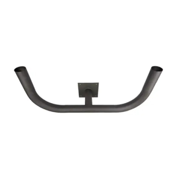 Euri Lighting Double Horizontal Wall Mount Bracket, 180°, 2-3/8" O.D. Slip-Fitter, Steel, Dark Bronze