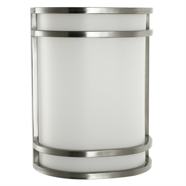 Sunlite LED Half Cylinder Wall Fixture, 12W/15W/23W, 850/1150/1650 lumens, 30K/40K/50K CCT selectable, 120V, Brushed Nickel, Phase Dimming