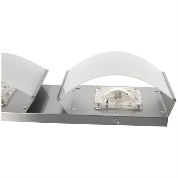 LED Decorative Vanity Light Fixture, 4-Light, 40W, 2600 Lumens, 90+ CRI, 3000K|4000K|5000K CCT Selectable, Brushed Nickel