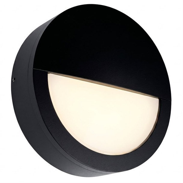 Bulkhead Outdoor Fixture, 120-277V, 9/12/15W, 900/1200/1500 lumens, 3000K/4000K/5000K, 0-10V dimmable, Black Finish