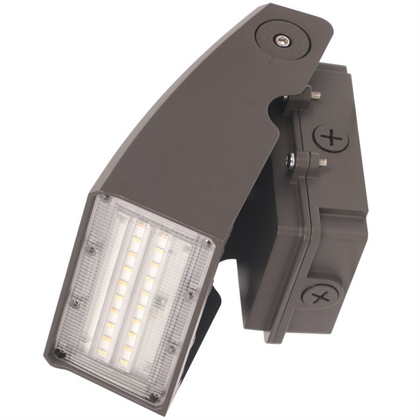 LED Outdoor Slim Profile Cutoff Wallpack Light Fixture, 21/28/35W, 2730/3640/4550 lumens, 3000K/4000K/5000K, 120-347V, Dark Bronze