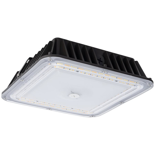 Sunlite 85676-SU LED Outdoor Canopy Fixture, 40W/60W/80W, 5040/7560/10080 lumens, 3000K/4000K/5000K, 120-277V, 0-10V dimmable, bronze