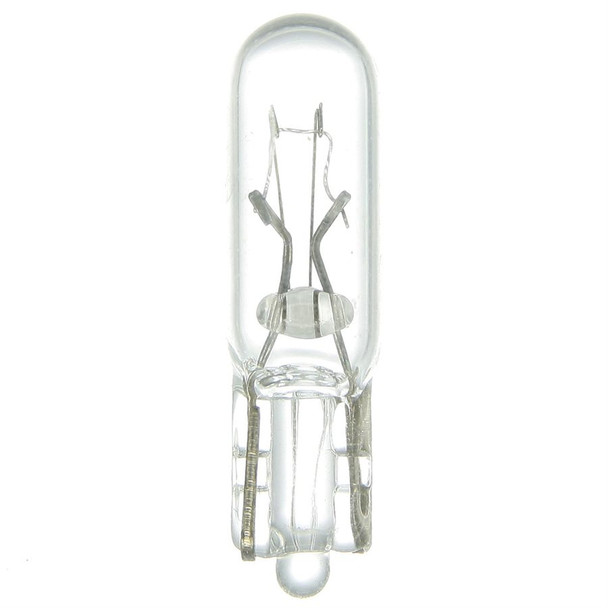 Sunlite 73 Sub-Miniature Wedge Bulb, T1.75, 1.12W, 14V, Clear, Warm White 2800K, W2x4.6d Base, Pack of 10