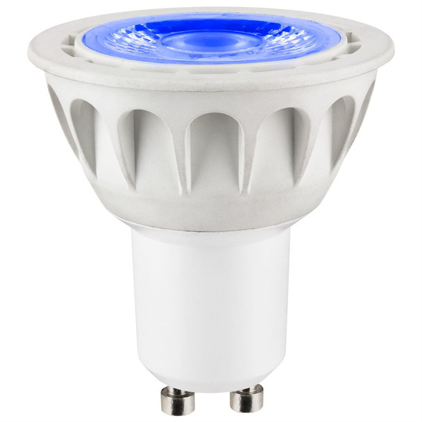 Sunlite PAR16 LED Lamp, 3W, GU10 Base, Blue, 120V, 40° Beam Angle