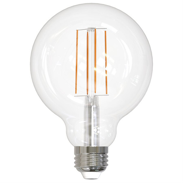 Sunlite G30 LED Globe Bulb, 8.5W, 120V, 2700K, 90 CRI, E26 Base, Clear Glass, Dimmable