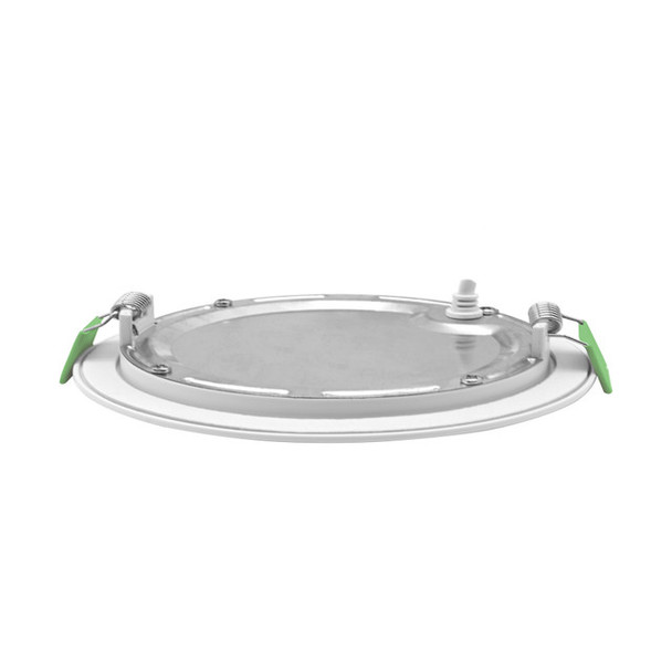ESL Vision LED Slim Downlight, Wafer Series, Round 4", 9W, 5CCT Selectable 2700K/3000K/3500K/4000K/5000K, White Finish