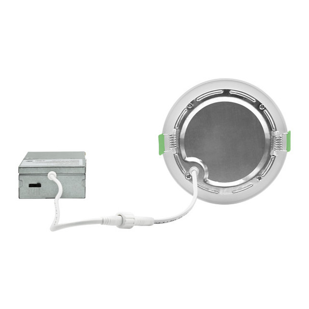 ESL Vision LED Slim Downlight, Wafer Series, Round 4", 9W, 5CCT Selectable 2700K/3000K/3500K/4000K/5000K, White Finish