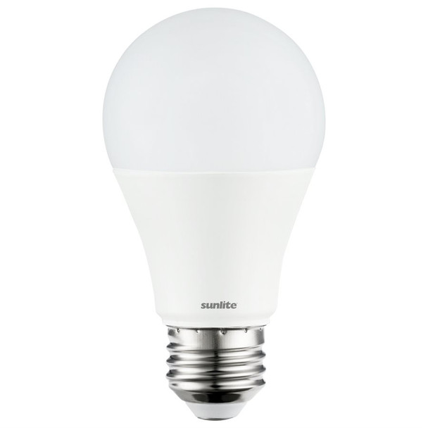 Sunlite A19 LED Household Light Bulb, 9W, 5000K, 800 Lumens, E26 Medium Base, Non-Dimming, 120V, 3-Pack
